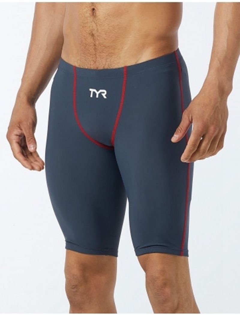 Maillot de Bain Tyr Thresher? Jammer U12 Compliant Homme Grise Rouge | 80181017SEJ