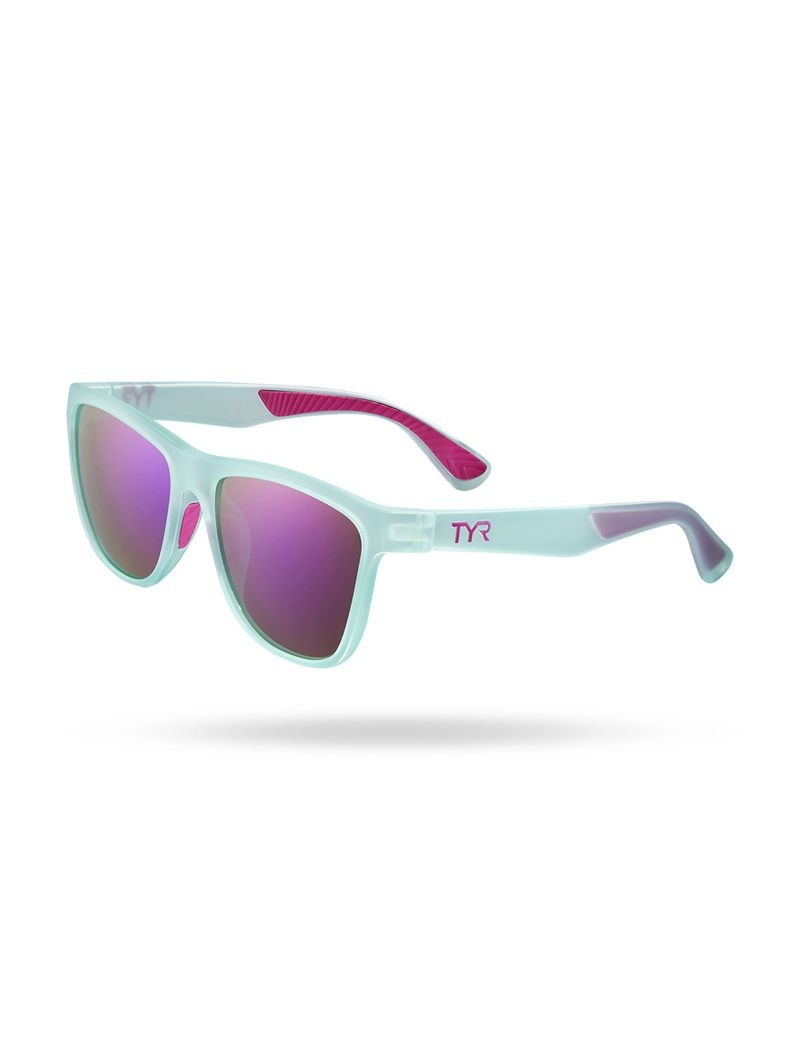 Lunette de Soleil Tyr Raya Hts Polarized Homme Turquoise Violette | 06644158BQY