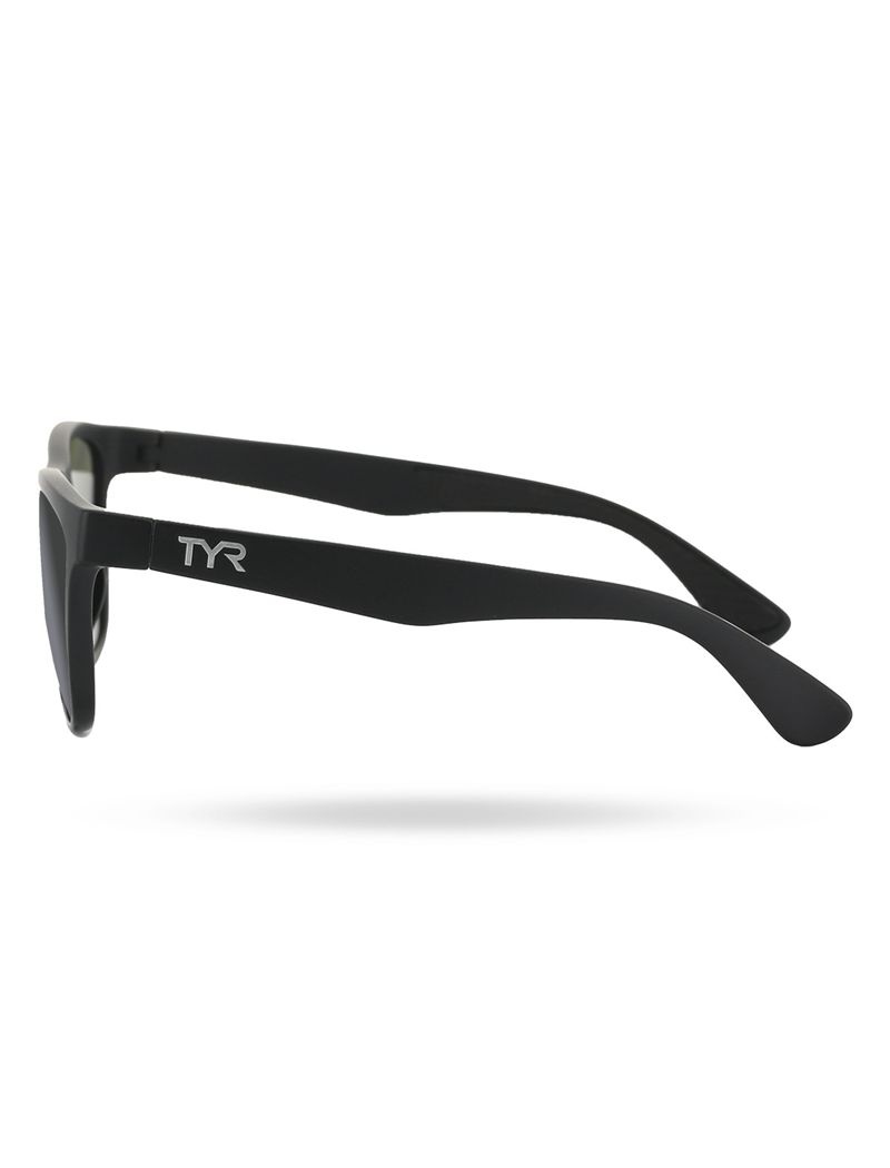 Lunette de Soleil Tyr Raya Hts Polarized Homme Noir Grise Foncé | 48849745YZR