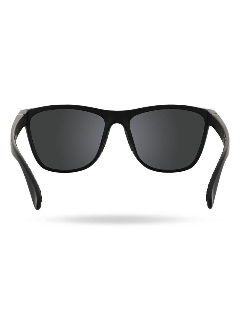 Lunette de Soleil Tyr Raya Hts Polarized Homme Noir Grise Foncé | 48849745YZR