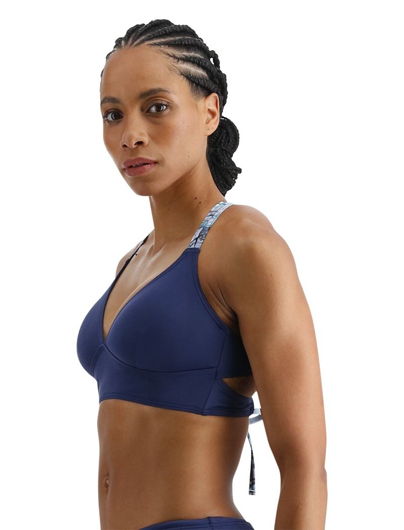 Soutien Gorge Sport Tyr Madeline Femme Bleu | 99354102ZBE