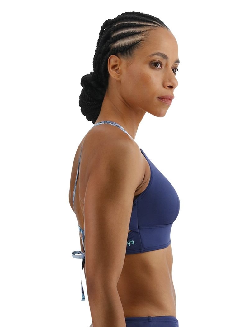 Soutien Gorge Sport Tyr Madeline Femme Bleu | 99354102ZBE