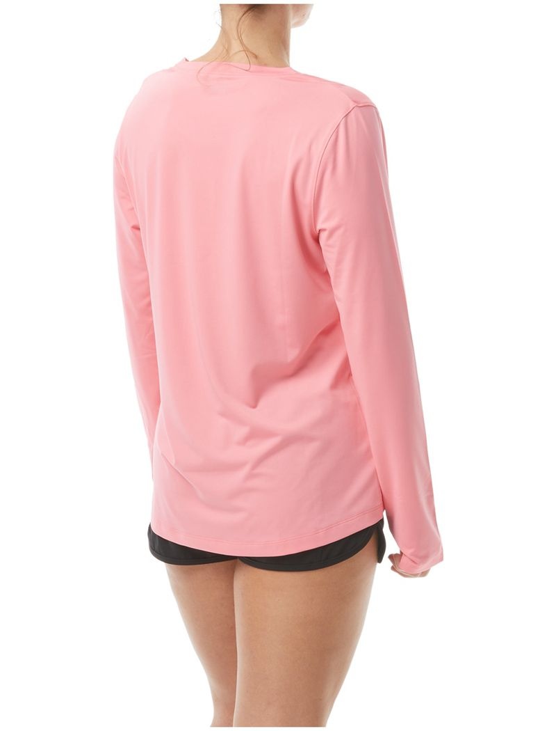 Chemises Tyr Sundefense Long Sleeve Femme Corail Clair | 75196573RBK