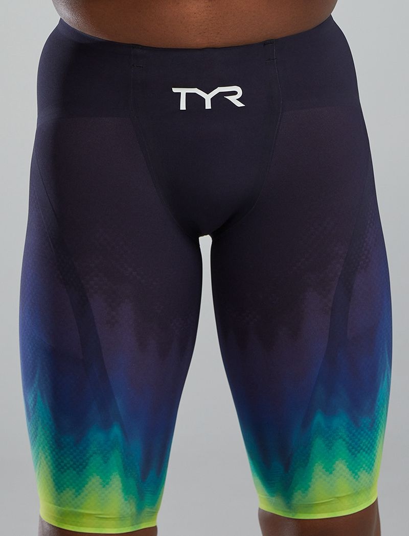 Maillot de Bain Tyr Venzo? High Taille Jammer Influx Homme Vert Bleu Marine | 08815772MMT