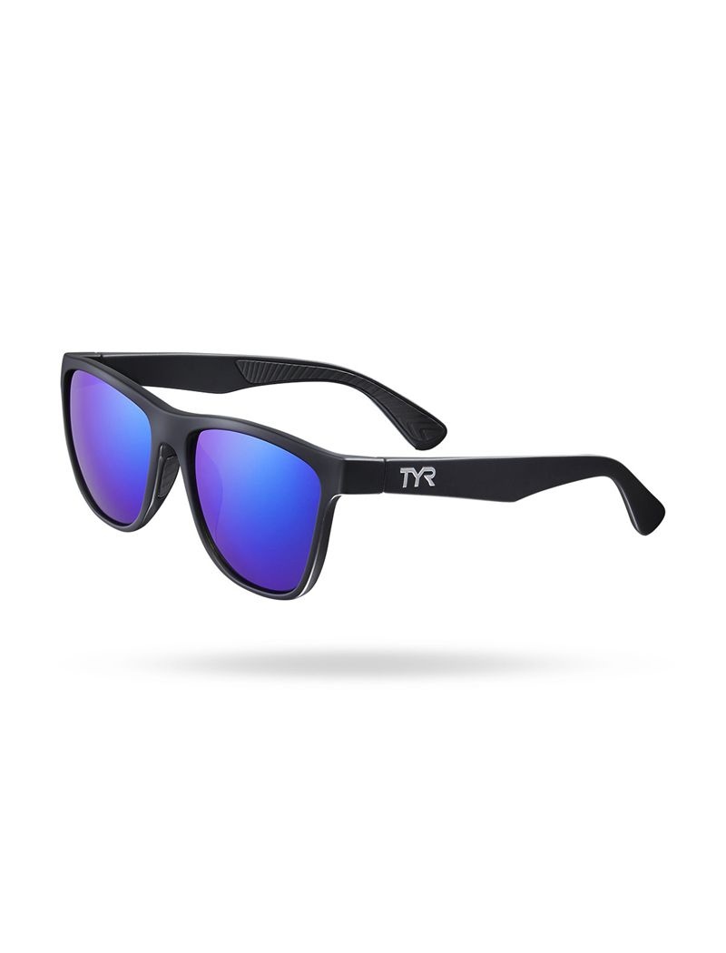 Lunette de Soleil Tyr Raya Hts Polarized Homme Noir Bleu | 13003330WIE