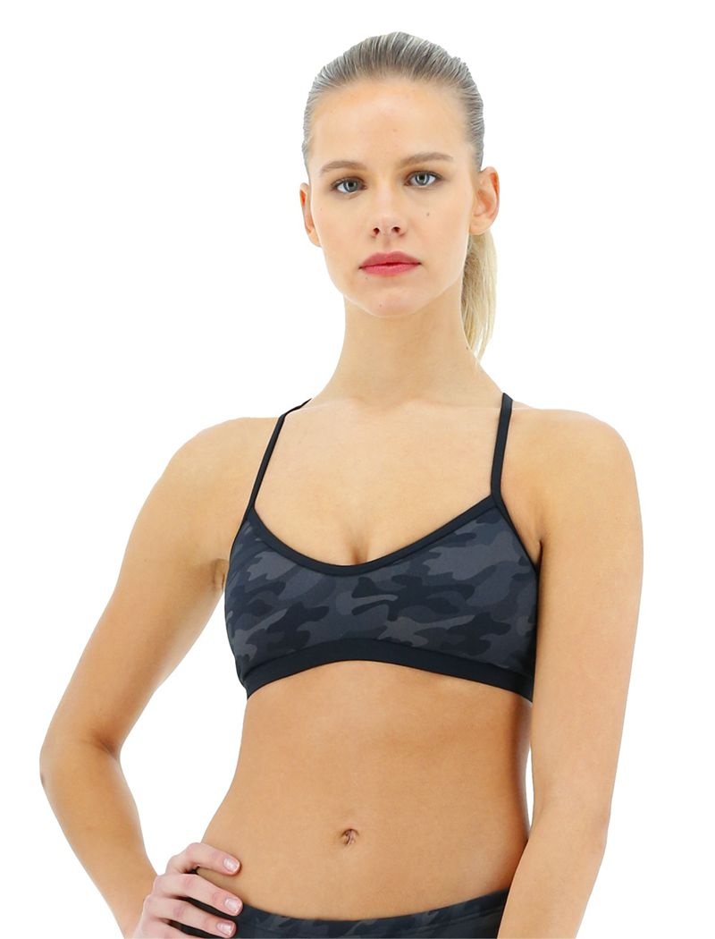 Soutien Gorge Sport Tyr Durafast Elite? Trinity Femme Noir Camouflage | 99559724EJT