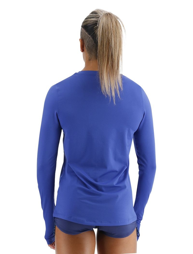 Chemises Tyr Sundefense Long Sleeve Femme Bleu | 97008094LTS