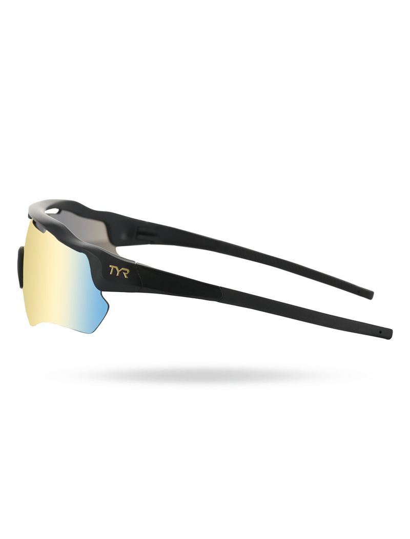 Lunette de Soleil Tyr Hayes Hts Homme Doré Noir | 22127493REZ