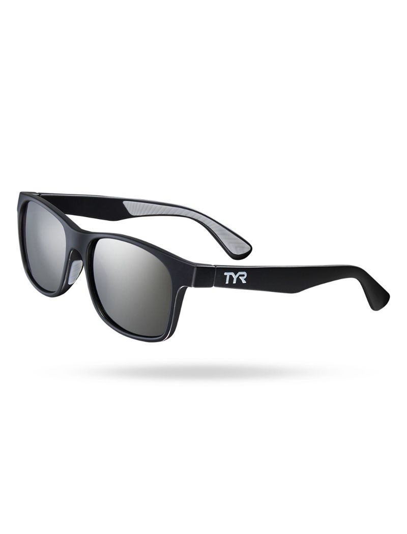 Lunette de Soleil Tyr Springdale Hts Polarized Homme Noir Argent | 15999013ATI