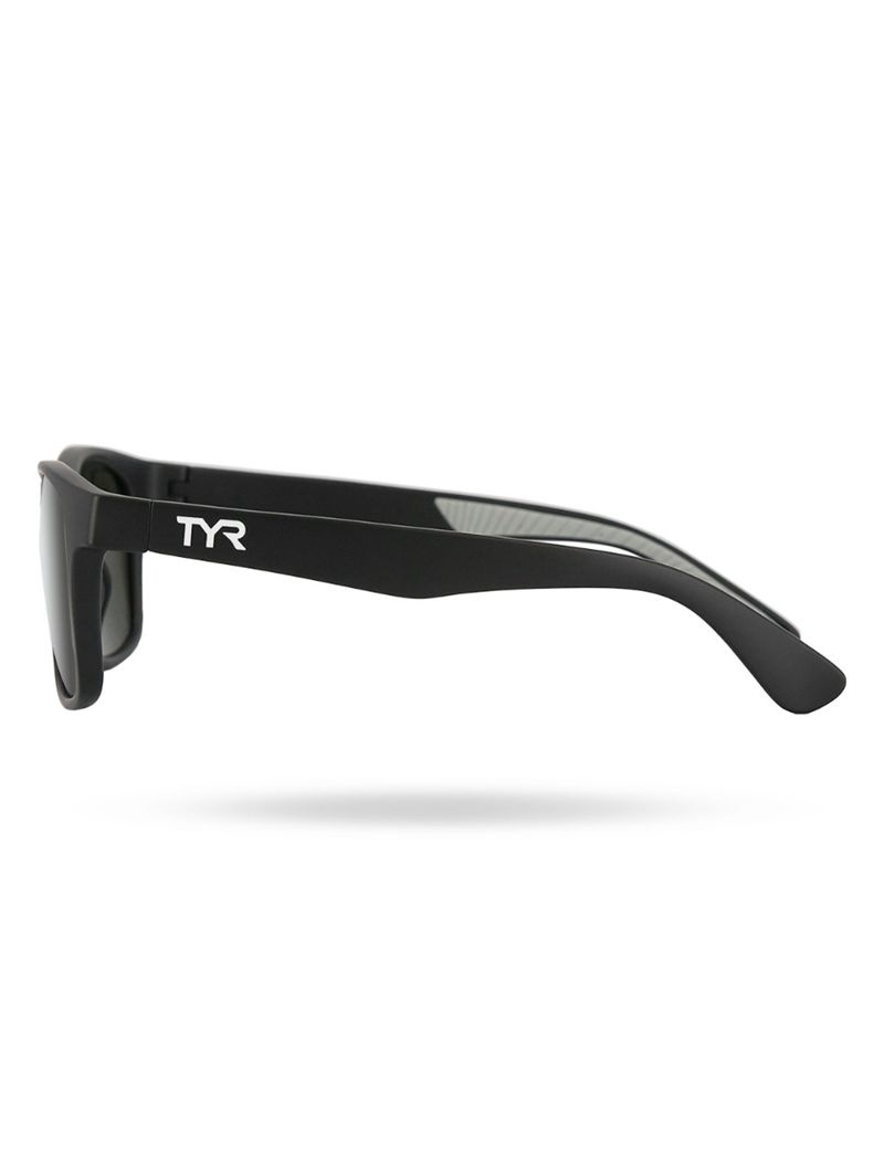 Lunette de Soleil Tyr Springdale Hts Polarized Homme Noir Argent | 15999013ATI