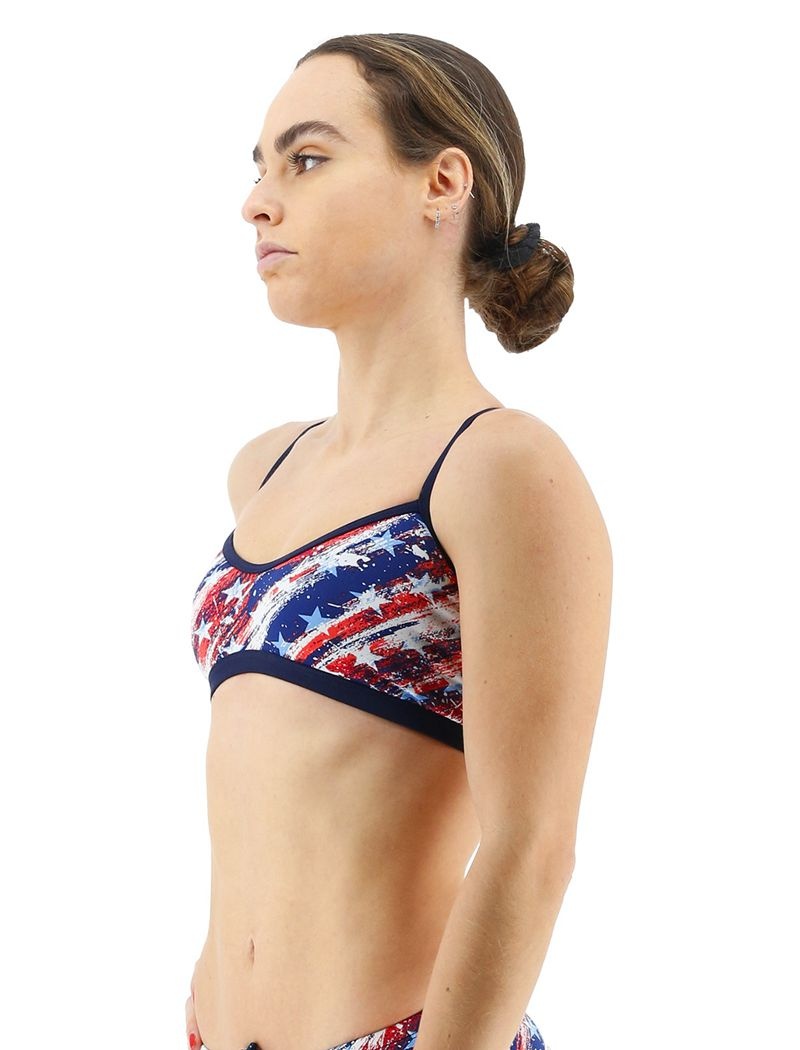 Soutien Gorge Sport Tyr Durafast One? Trinity Homeland Femme Rouge Bleu Blanche | 49419129SVL