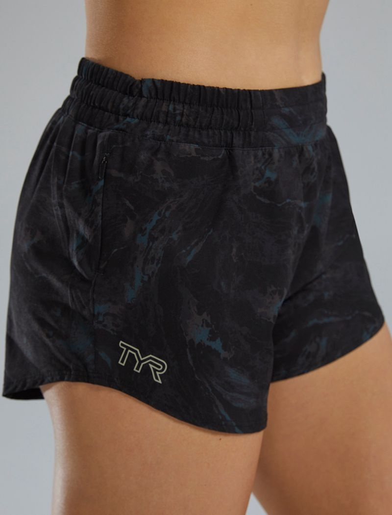 Shorts De Course Tyr Hydrosphere? Pace Femme Noir Bleu | 13965440FCC