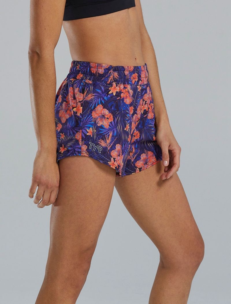 Shorts De Course Tyr Hydrosphere? Pace Femme Bleu Marine Multicolore | 35304797HIQ