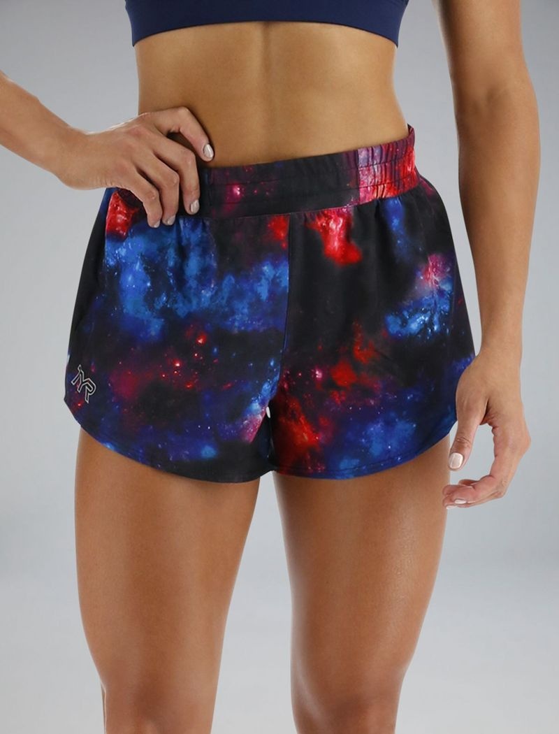 Shorts De Course Tyr Hydrosphere? Pace Femme Noir Bleu Rouge | 07397550YEU