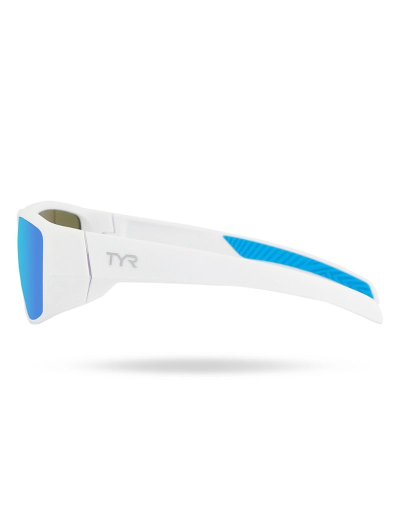 Lunette de Soleil Tyr Knox Hts Polarized Homme Bleu Blanche | 75793366CKL