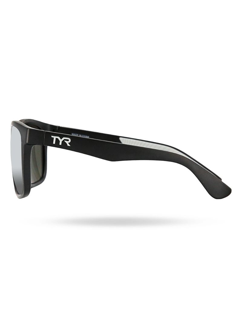 Lunette de Soleil Tyr Apollo Hts Polarized Homme Noir Argent | 24695397UXB