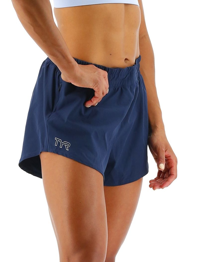 Shorts De Course Tyr Hydrosphere? Pace Femme Bleu Marine | 56547543BDU