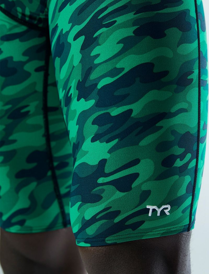 Maillot de Bain Tyr Durafast Elite? Jammer Camo Homme Vert | 39597628QVR