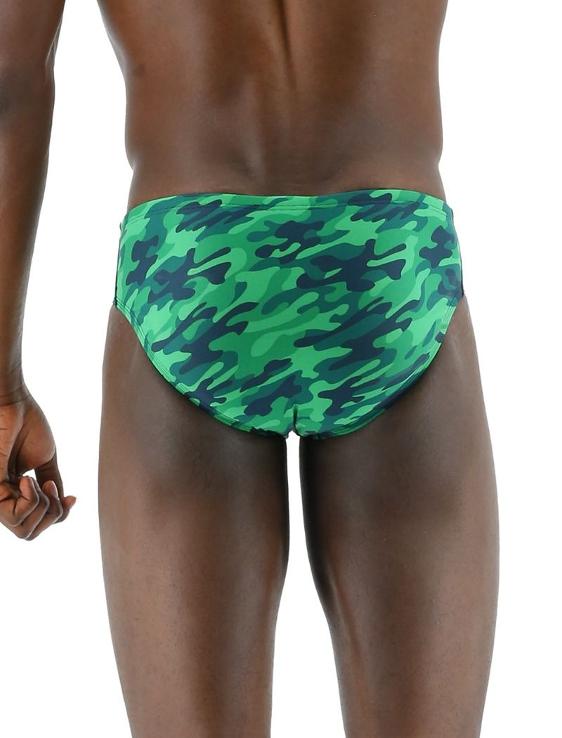 Maillot de Bain Tyr Durafast Elite? Camo Homme Vert | 95803217FDY