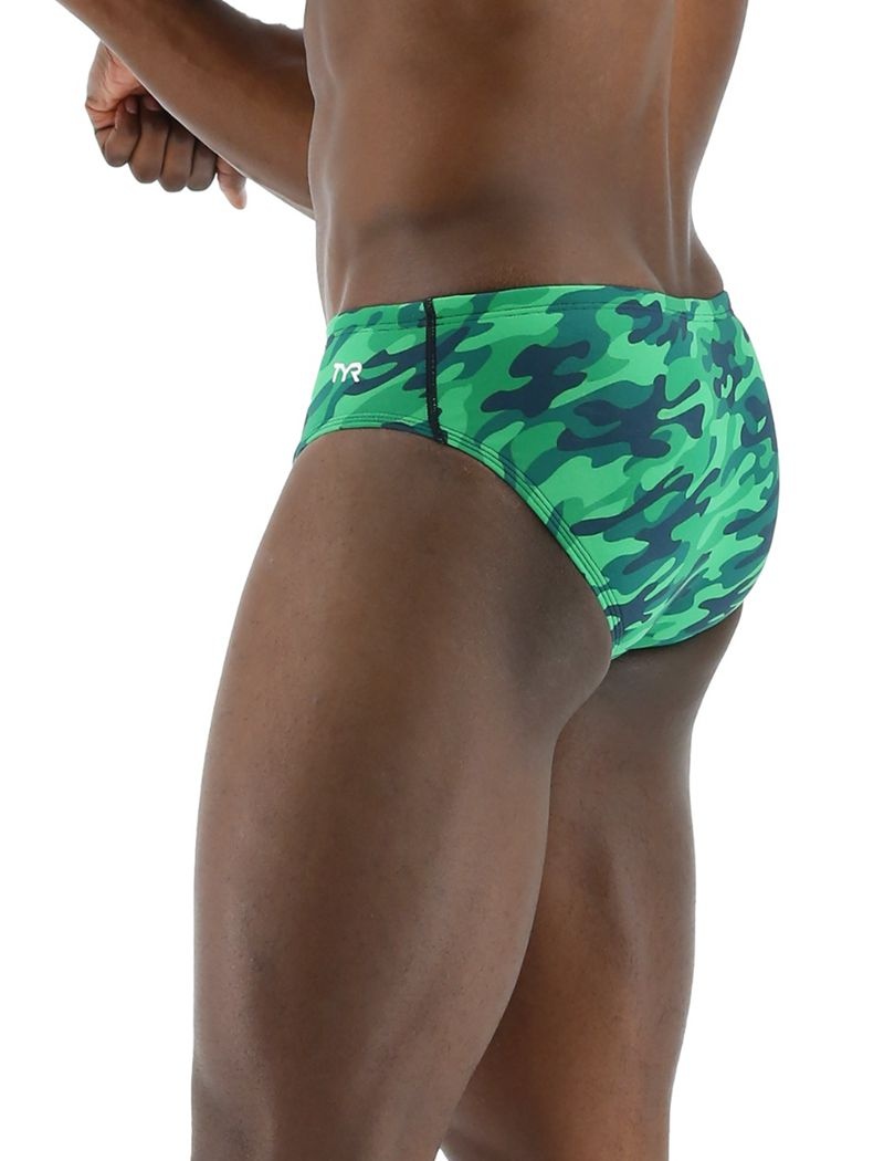 Maillot de Bain Tyr Durafast Elite? Camo Homme Vert | 95803217FDY