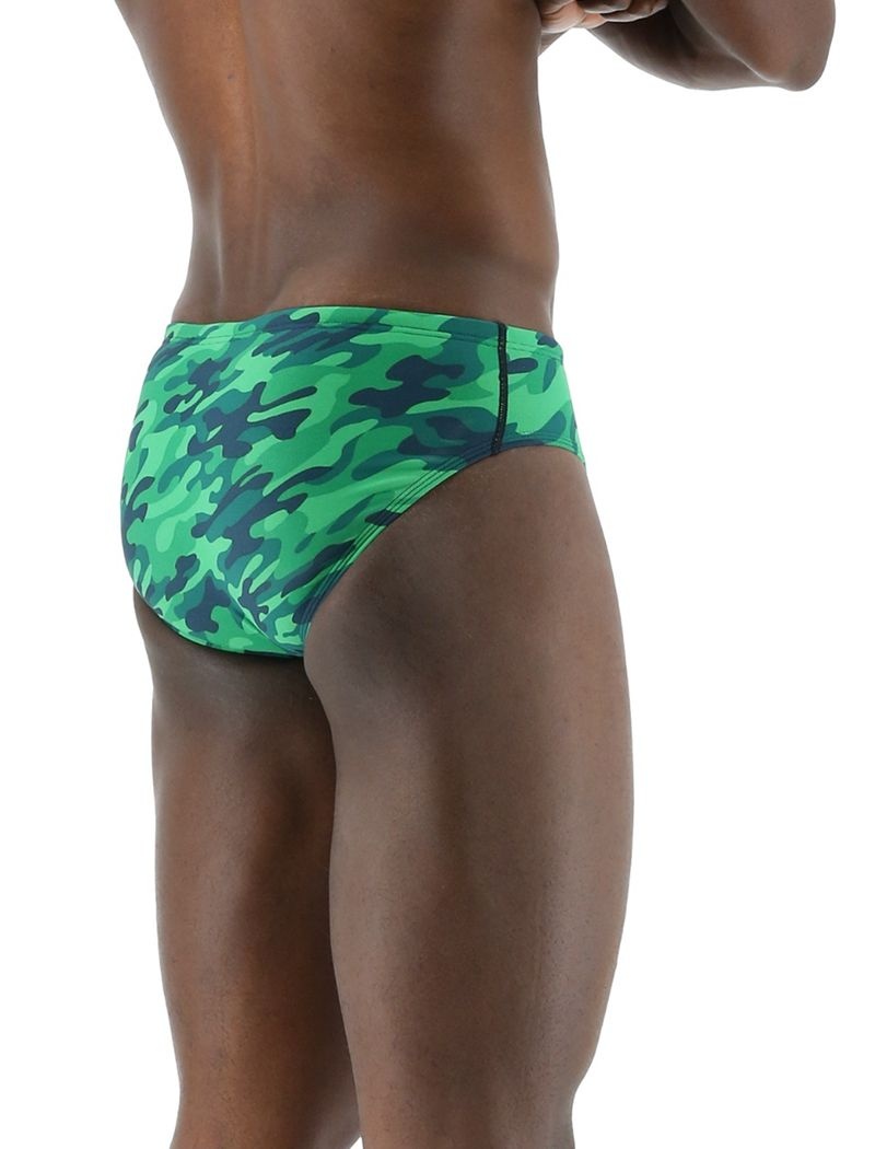 Maillot de Bain Tyr Durafast Elite? Camo Homme Vert | 95803217FDY