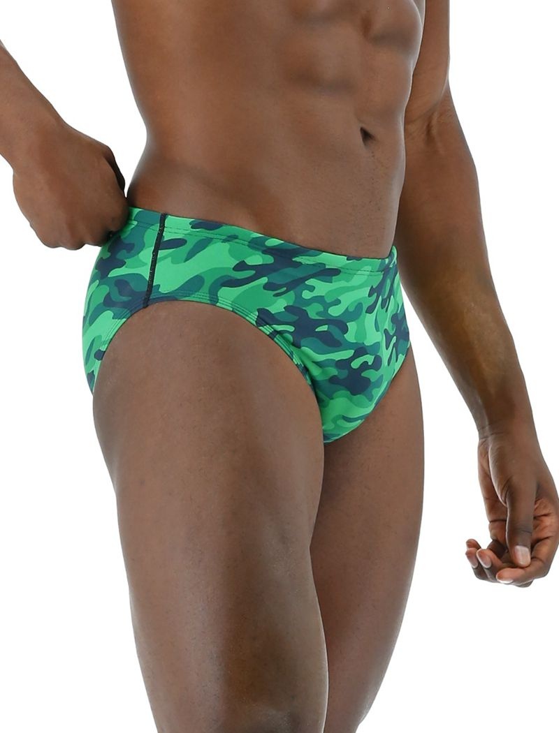 Maillot de Bain Tyr Durafast Elite? Camo Homme Vert | 95803217FDY