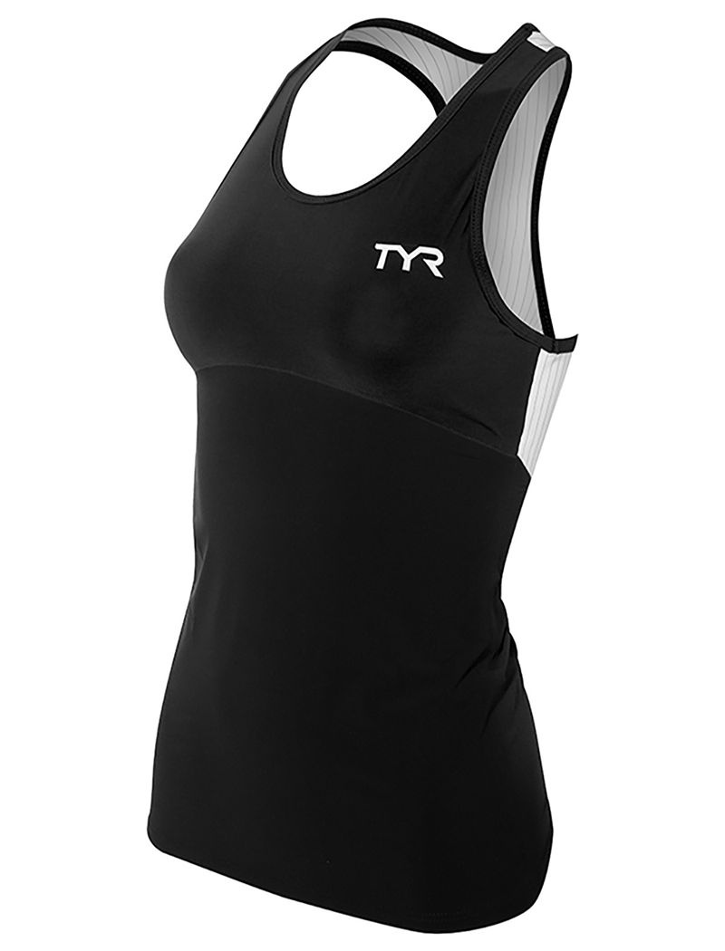 Debardeur Tyr Tri Carbon Femme Noir | 64983328PWZ