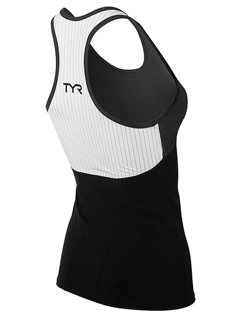 Debardeur Tyr Tri Carbon Femme Noir | 64983328PWZ