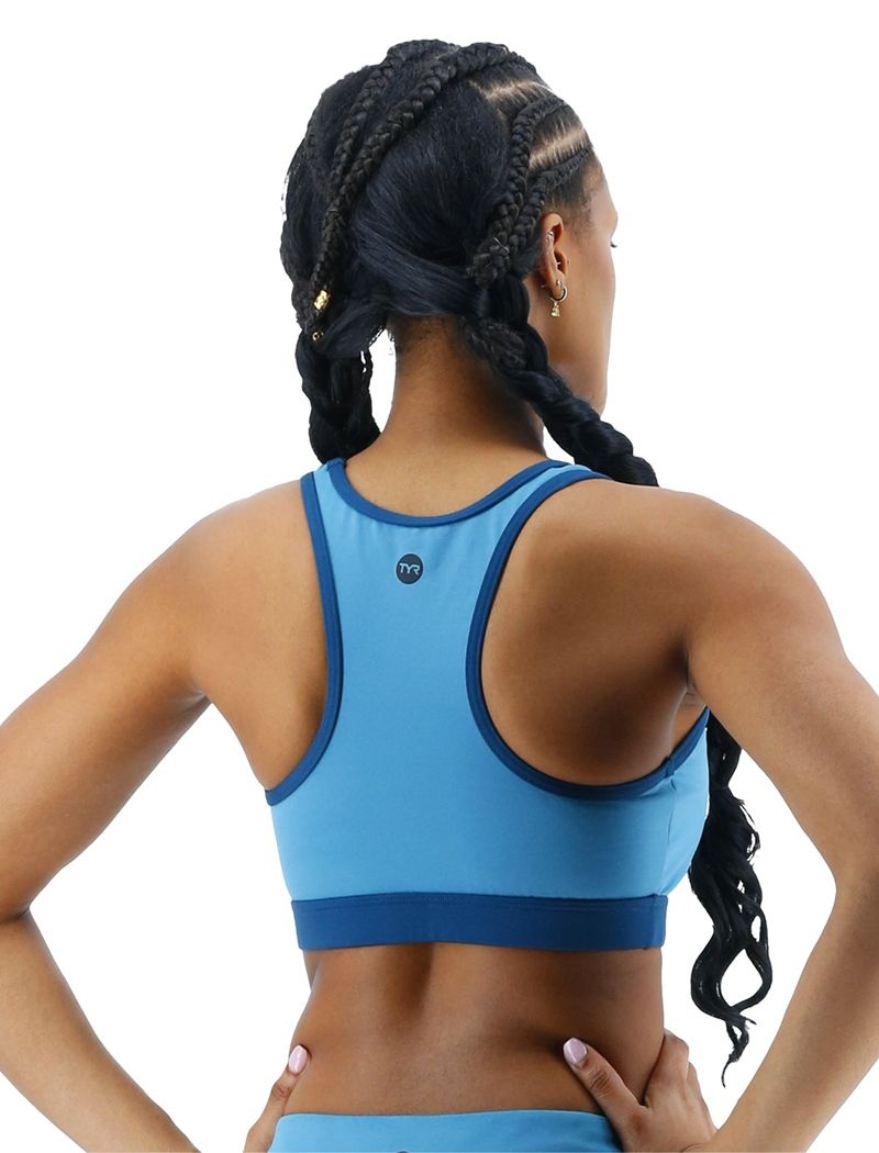 Soutien Gorge Sport Tyr Durafast Elite? Lyn Racerback Femme Bleu | 54761928JZW