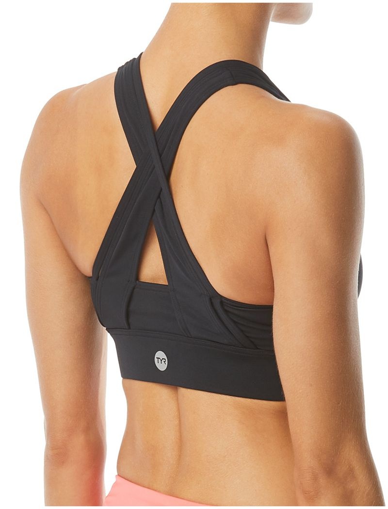 Soutien Gorge Sport Tyr Chloe Top Femme Noir | 03235242AEF