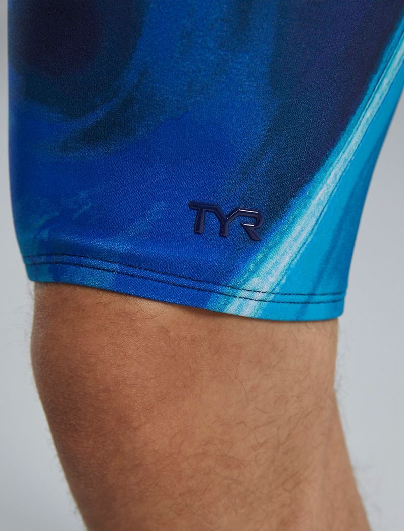 Maillot de Bain Tyr Durafast Elite? Jammer Sentry Homme Bleu Blanche | 57898892CMG