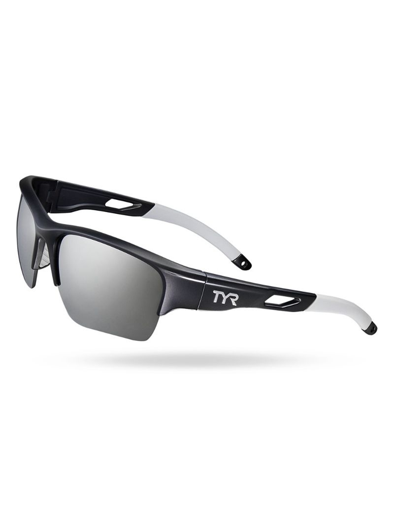 Lunette de Soleil Tyr Vatcher Hts Polarized Homme Argent Noir Blanche | 58241951CEE