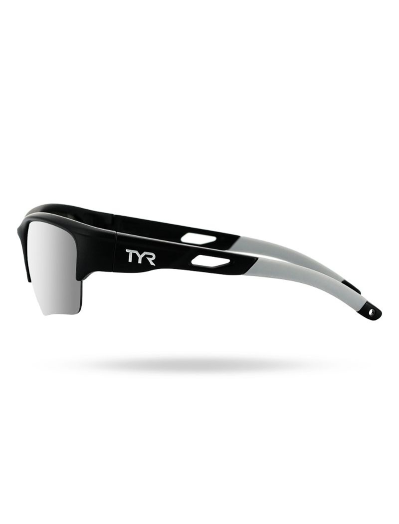 Lunette de Soleil Tyr Vatcher Hts Polarized Homme Argent Noir Blanche | 58241951CEE