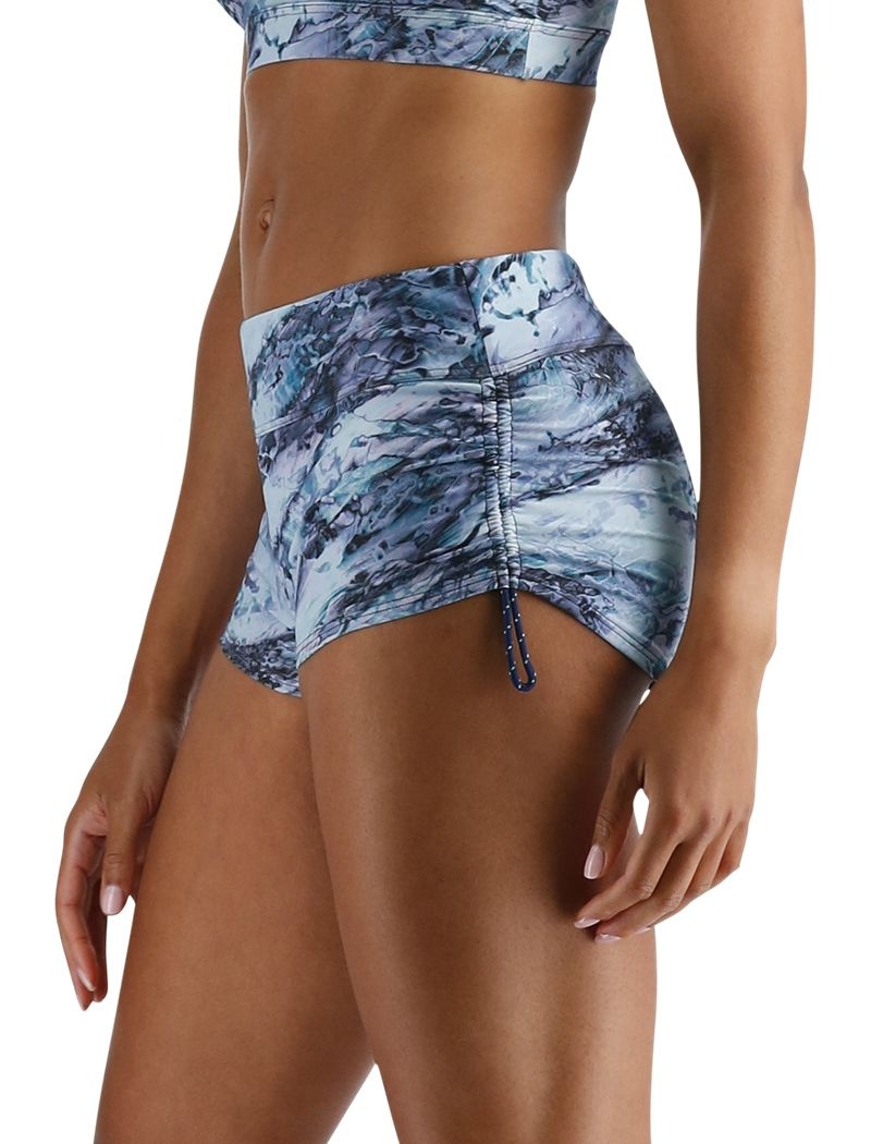 Short Tyr Della Shale Femme Bleu Multicolore | 80268882SIJ