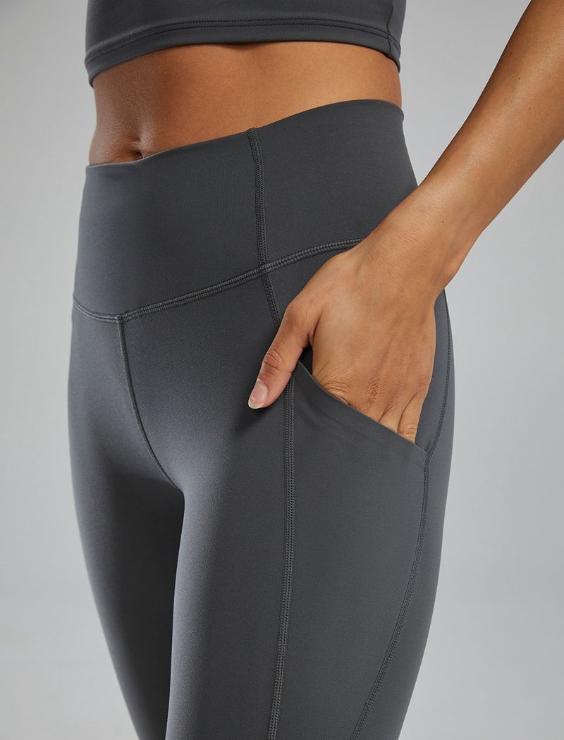 Leggings Tyr Joule Elite? High-waisted 25 Pocket Femme Grise Foncé | 57868047ONL