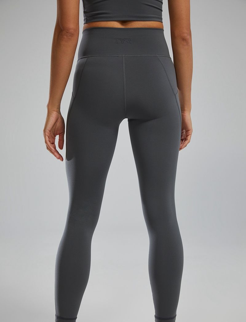 Leggings Tyr Joule Elite? High-waisted 25 Pocket Femme Grise Foncé | 57868047ONL