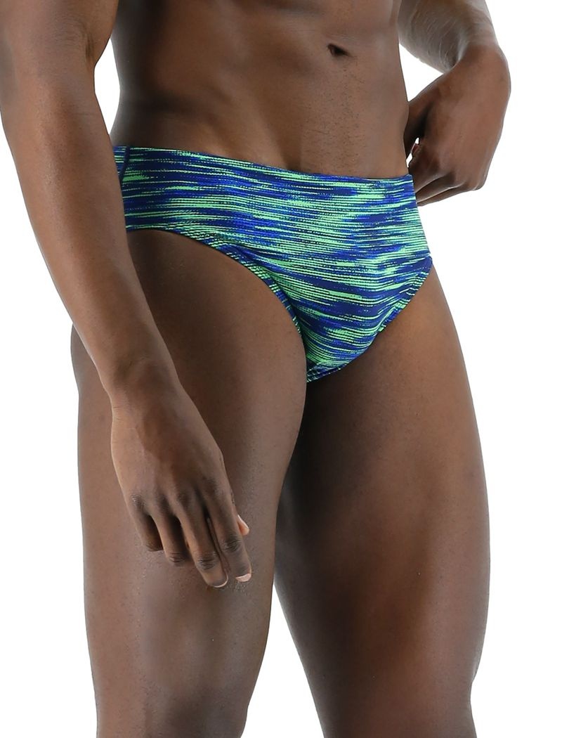 Maillot de Bain Tyr Durafast Elite? Fizzy Homme Bleu Vert | 72568505RXE