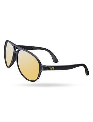 Lunette de Soleil Tyr Goldenwest Xl Aviator Hts Polarized Homme Doré Noir | 21387941VQW