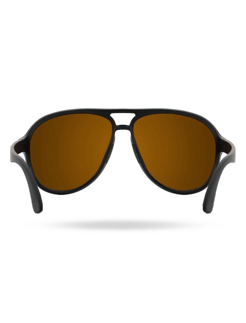 Lunette de Soleil Tyr Goldenwest Xl Aviator Hts Polarized Homme Doré Noir | 21387941VQW