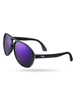 Lunette de Soleil Tyr Goldenwest Xl Aviator Hts Polarized Homme Violette Noir | 24713573OET