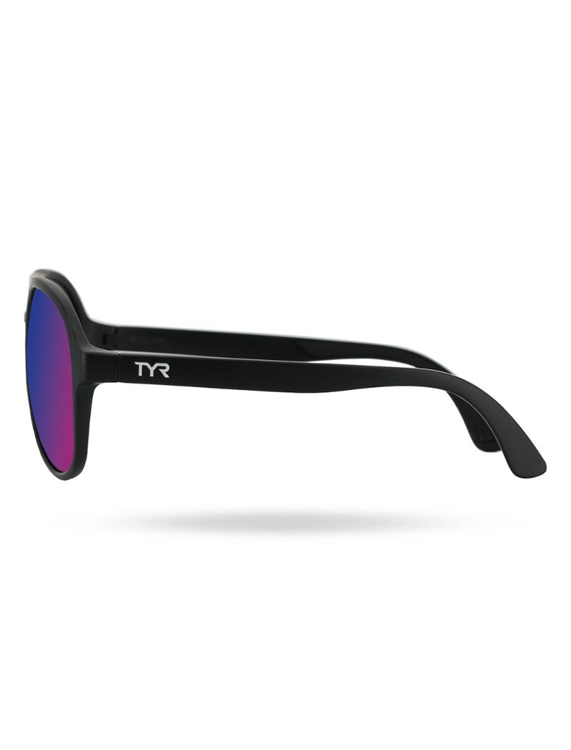 Lunette de Soleil Tyr Goldenwest Xl Aviator Hts Polarized Homme Violette Noir | 24713573OET