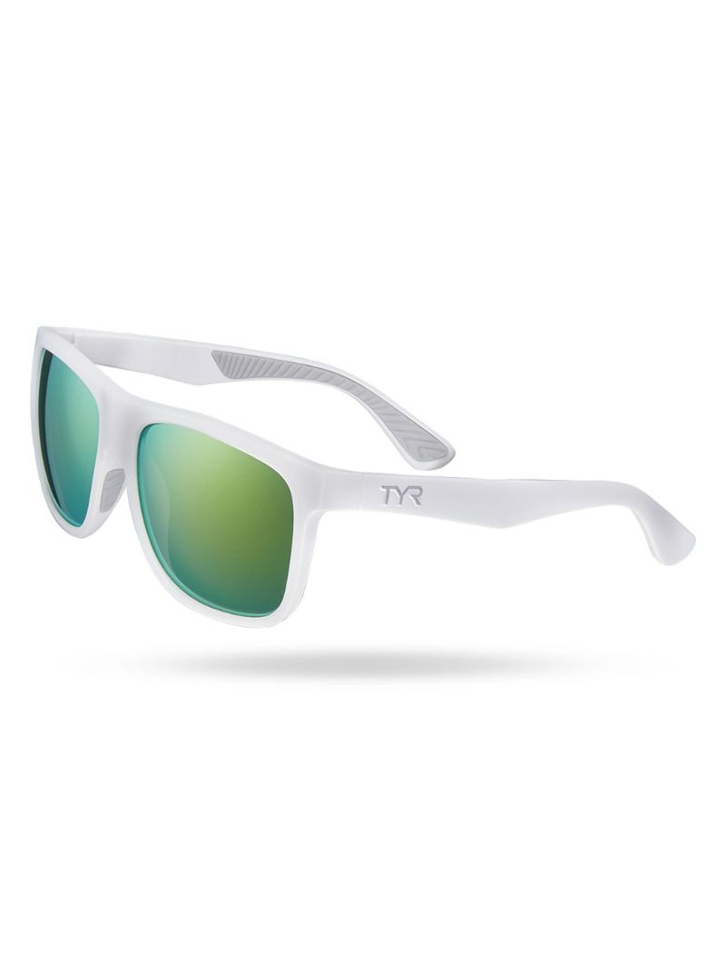 Lunette de Soleil Tyr Apollo Hts Polarized Homme Vert Blanche | 65991678HAG