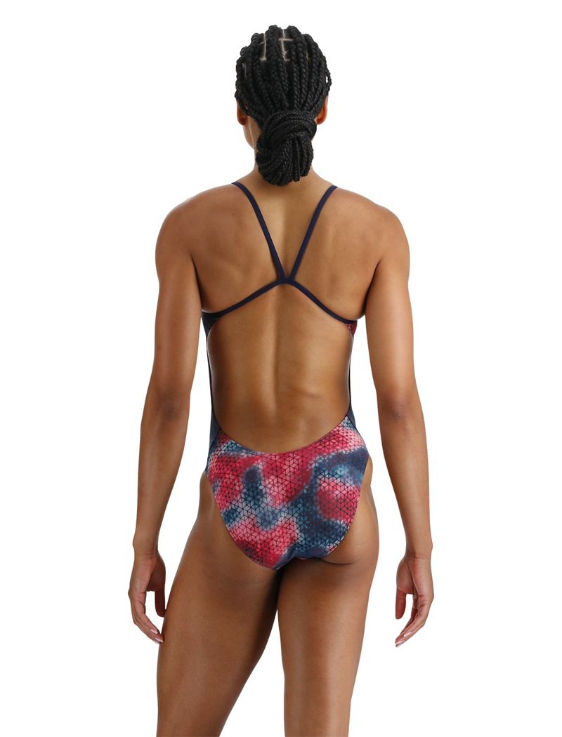 Maillot de Bain Tyr Durafast Elite? Cutoutfit Starhex Femme Rouge Multicolore | 59331109STZ