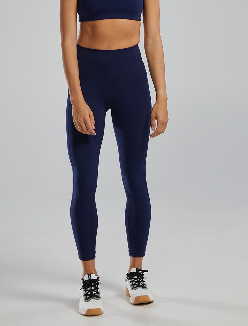 Leggings Tyr Joule Elite? High-waisted 25 Pocket Femme Bleu Marine | 96666721JBO