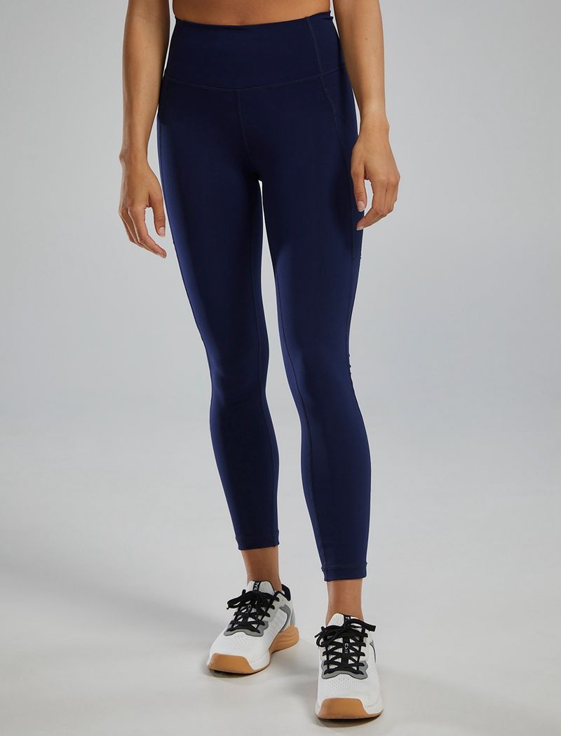 Leggings Tyr Joule Elite? High-waisted 25 Pocket Femme Bleu Marine | 96666721JBO