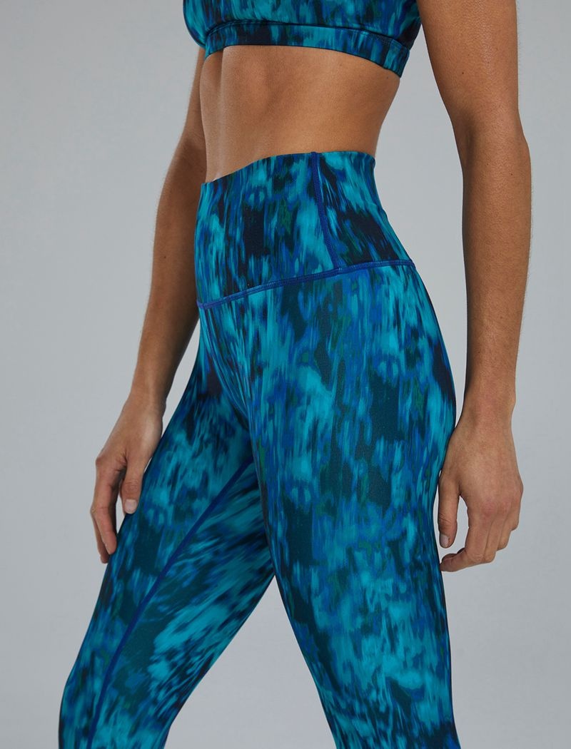 Leggings Tyr Base Kinetic? High-rise 21 Femme Bleu Vert | 68282201XMB