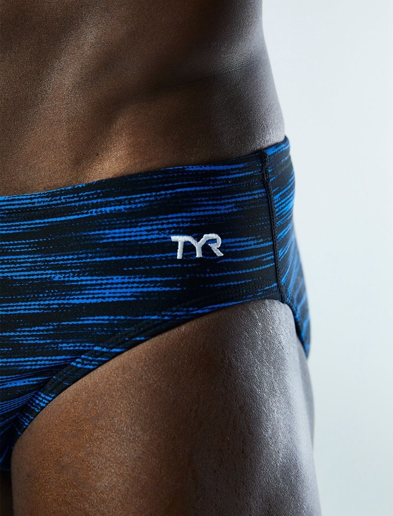 Maillot de Bain Tyr Durafast Elite? Fizzy Homme Bleu Noir | 03942142CQH