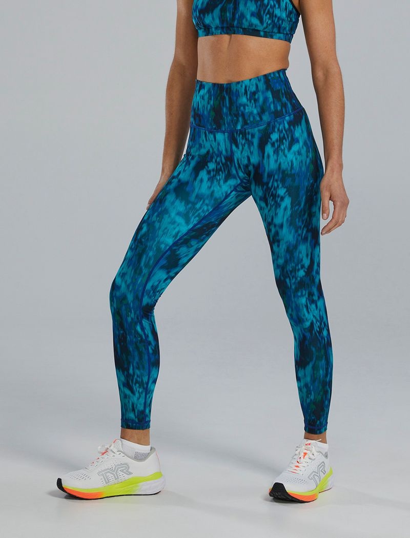 Leggings Tyr Base Kinetic? High-rise 28 Femme Bleu Vert | 42928875NUB