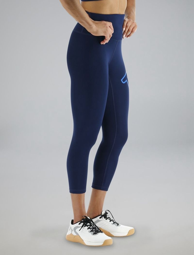 Leggings Tyr Base Kinetic? High-rise 21 Logo Femme Bleu Marine | 33066613GKU