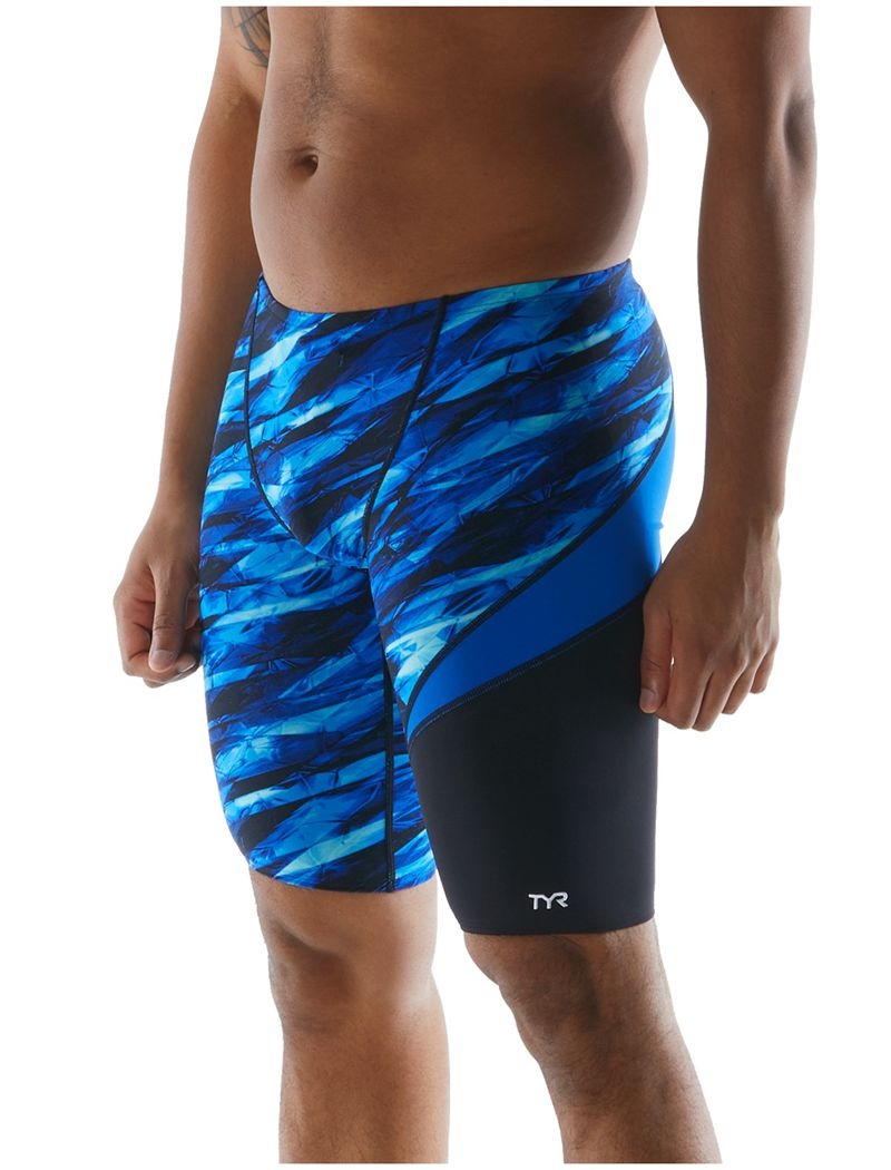 Maillot de Bain Tyr Durafast Elite? Wave Jammer Vitric Homme Bleu | 87879578GOL